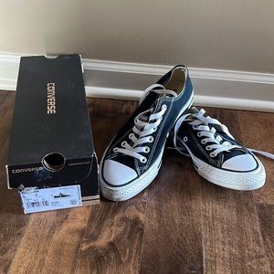 Black Converse low top sneakers